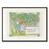 Putte's Adventures in Blueberry Forest as a poster for a children's room from Historly – full image without white border