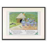 Putte's Adventures in the Blueberry Forest as a poster for a children's room from Historly – full image without white border