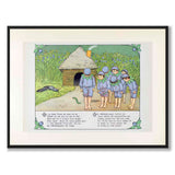 Putte's Adventures in the Blueberry Forest as a poster for a children's room from Historly – full image without white border