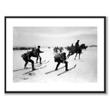 Snørekjøring as a historic photograph and poster from Historly – with white border without title
