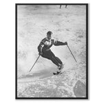Ski som historiskt fotografi och poster från Historly – helbild utan vit kant