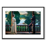 Nordic Summer Evening as an art poster from Historly – with white border without title