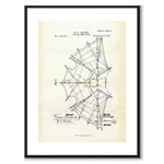Flying Apparatus as a vintage illustration and poster from Historly – with white border and without title