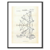 Flying Apparatus as a vintage illustration and poster from Historly – with white border and without title
