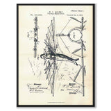 Flying Apparatus som vintageillustration och poster från Historly – helbild utan vit kant