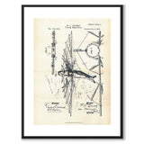 Flying Apparatus som vintageillustration och poster från Historly – med vit kant utan titel