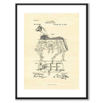 Mechanical Horse som vintageillustration och poster från Historly – med vit kant utan titel