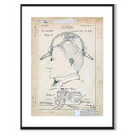 Saluting Device som vintageillustration och poster från Historly – med vit kant utan titel