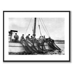 Fiskare 1939 som historiskt fotografi och poster från Historly – med vit kant utan titel