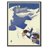 Österrike - Wunschheim som vintageillustration och poster från Historly – helbild utan vit kant