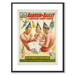 Barnum & Bailey as a vintage illustration and poster from Historly – with white border and without title