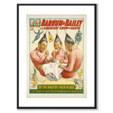 Barnum & Bailey as a vintage illustration and poster from Historly – with white border and without title