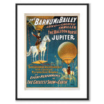 The Barnum & Bailey som vintageillustration och poster från Historly – med vit kant utan titel