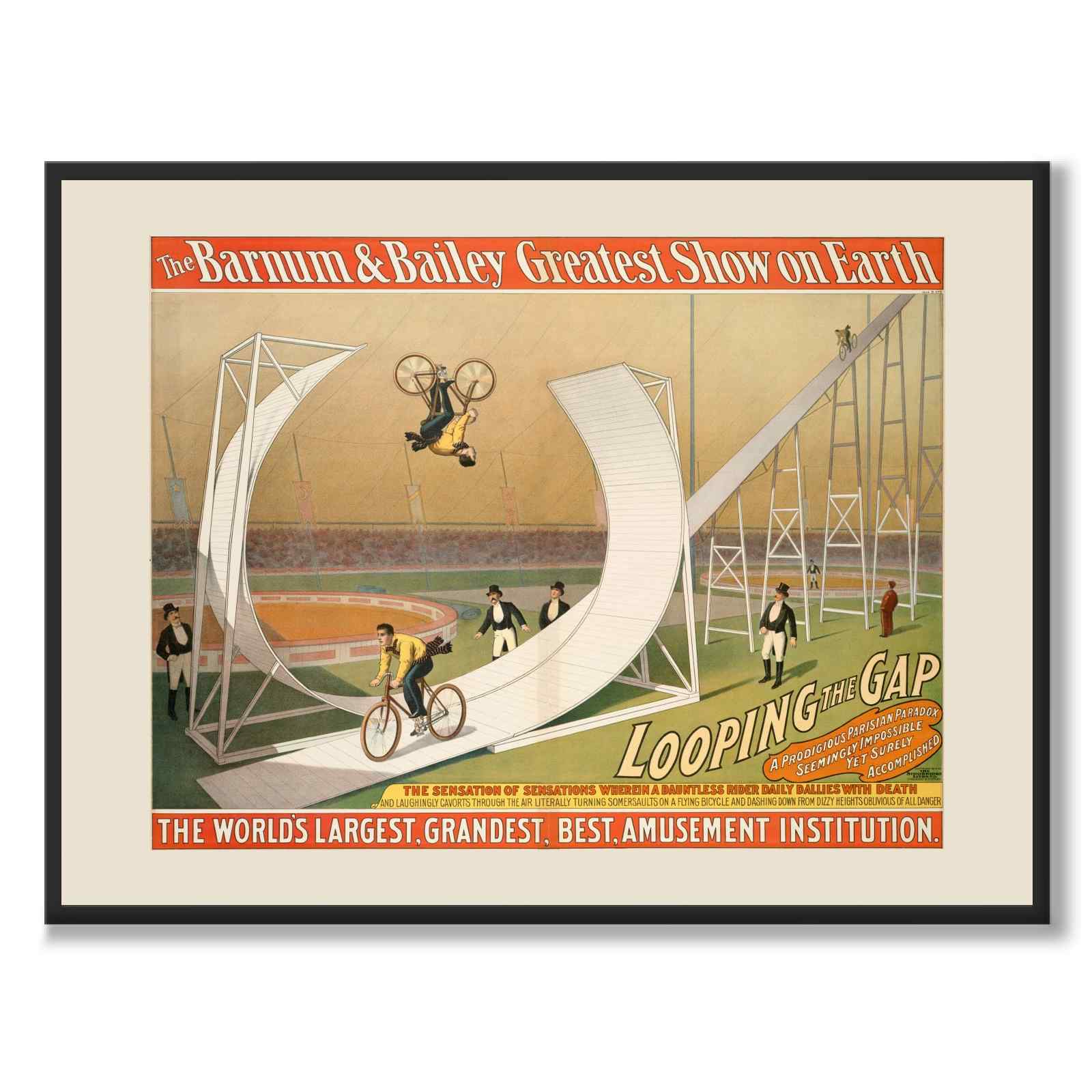 The Barnum & Bailey as a vintage illustration and poster from Historly – full image without white border