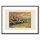 The Barnum & Bailey som vintageillustration och poster från Historly – med vit kant utan titel