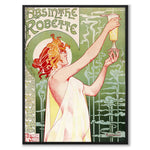 Absinthe Robette som vintageillustration och poster från Historly – helbild utan vit kant