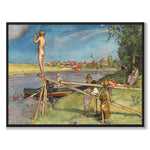 Ett Bra Badställe av Carl Larsson som konstposter från Historly – helbild utan vit kant