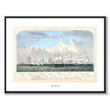 The Stone Fleet as an art poster from Historly – with white border and title