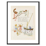 ABC-resan, E as a poster for a children's room from Historly – with white border and without title