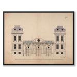 Bondeska Palace 1730 as a vintage illustration and poster from Historly – full image without white border