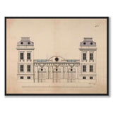 Bondeska Palace 1730 as a vintage illustration and poster from Historly – full image without white border