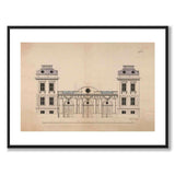 Bondeska Palace 1730 as a vintage illustration and poster from Historly – with white border and without title