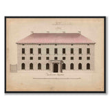 Customs Warehouse 1783 as vintage illustration and poster from Historly – full image without white border