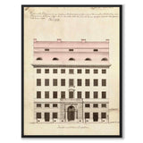 Västerlånggatan 27 as a vintage illustration and poster from Historly – full image without white border