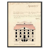 Lillienhoff Palace 1670 as a vintage illustration and poster from Historly – full image without white border
