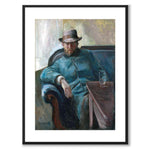 Portrait - Hans Jæger by Edvard Munch as an art poster from Historly – with white border without title