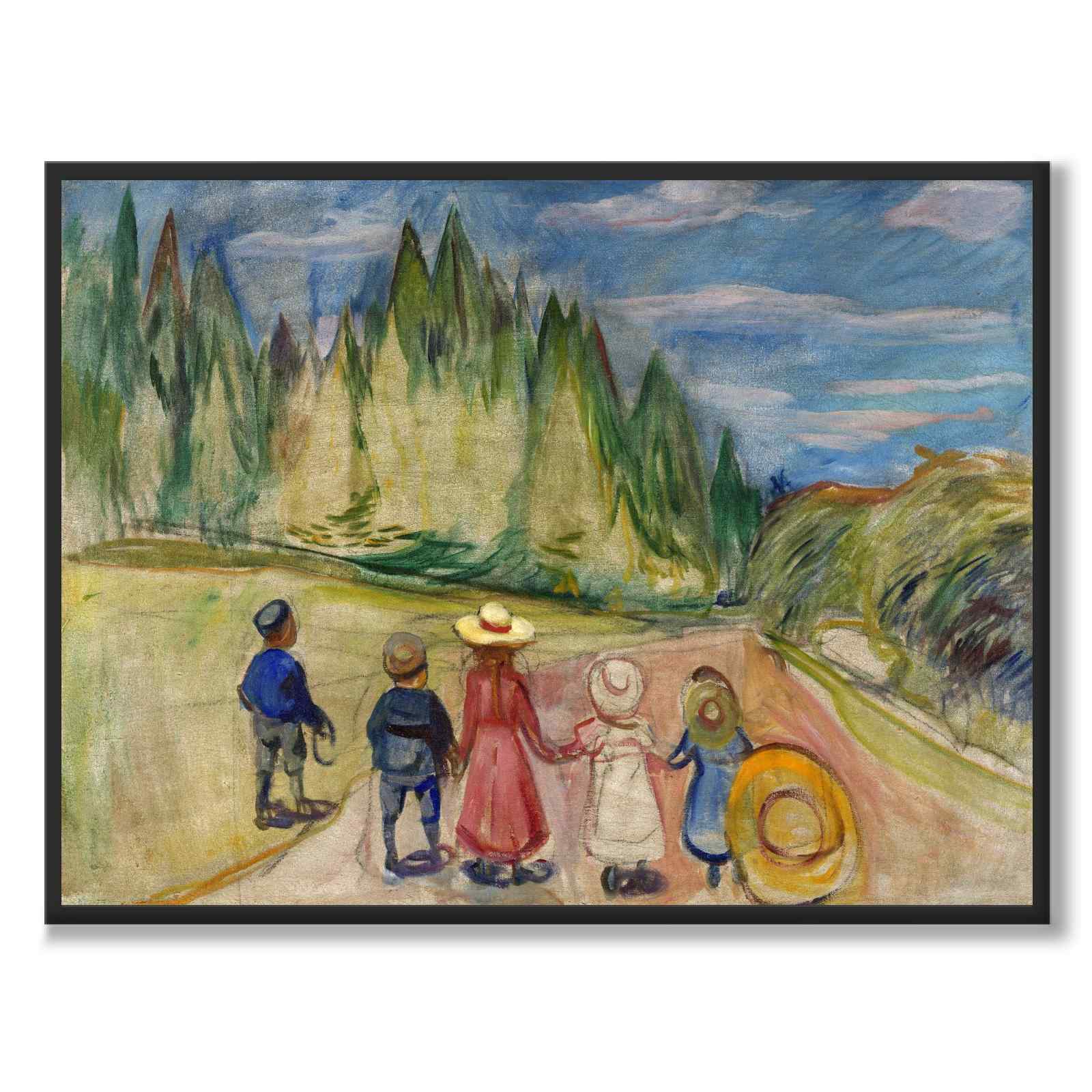 Eventyrskogen av Edvard Munch som konstposter från Historly – helbild utan vit kant