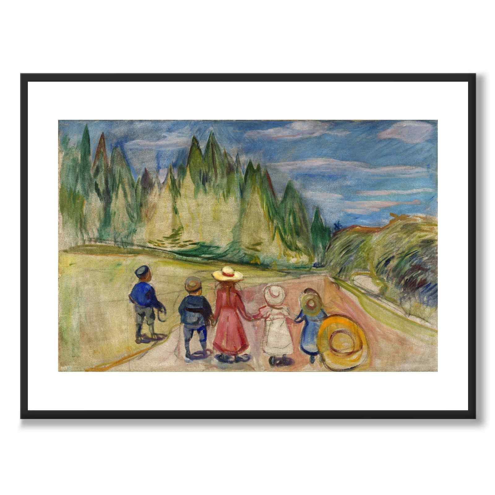 Eventyrskogen av Edvard Munch som konstposter från Historly – med vit kant utan titel