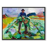 The Man in the Cabbage Field by Edvard Munch as an art poster from Historly – full image without white border