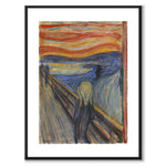The Scream by Edvard Munch as an art poster from Historly – with white border without title