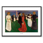 The Dance of Life by Edvard Munch as an art poster from Historly – with white border and title