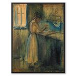 Young Woman Washing Herself by Edvard Munch as an art poster from Historly – full image without white border