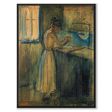 Young Woman Washing Herself by Edvard Munch as an art poster from Historly – full image without white border