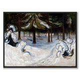 Vinter i skogen av Edvard Munch som konstposter från Historly – helbild utan vit kant