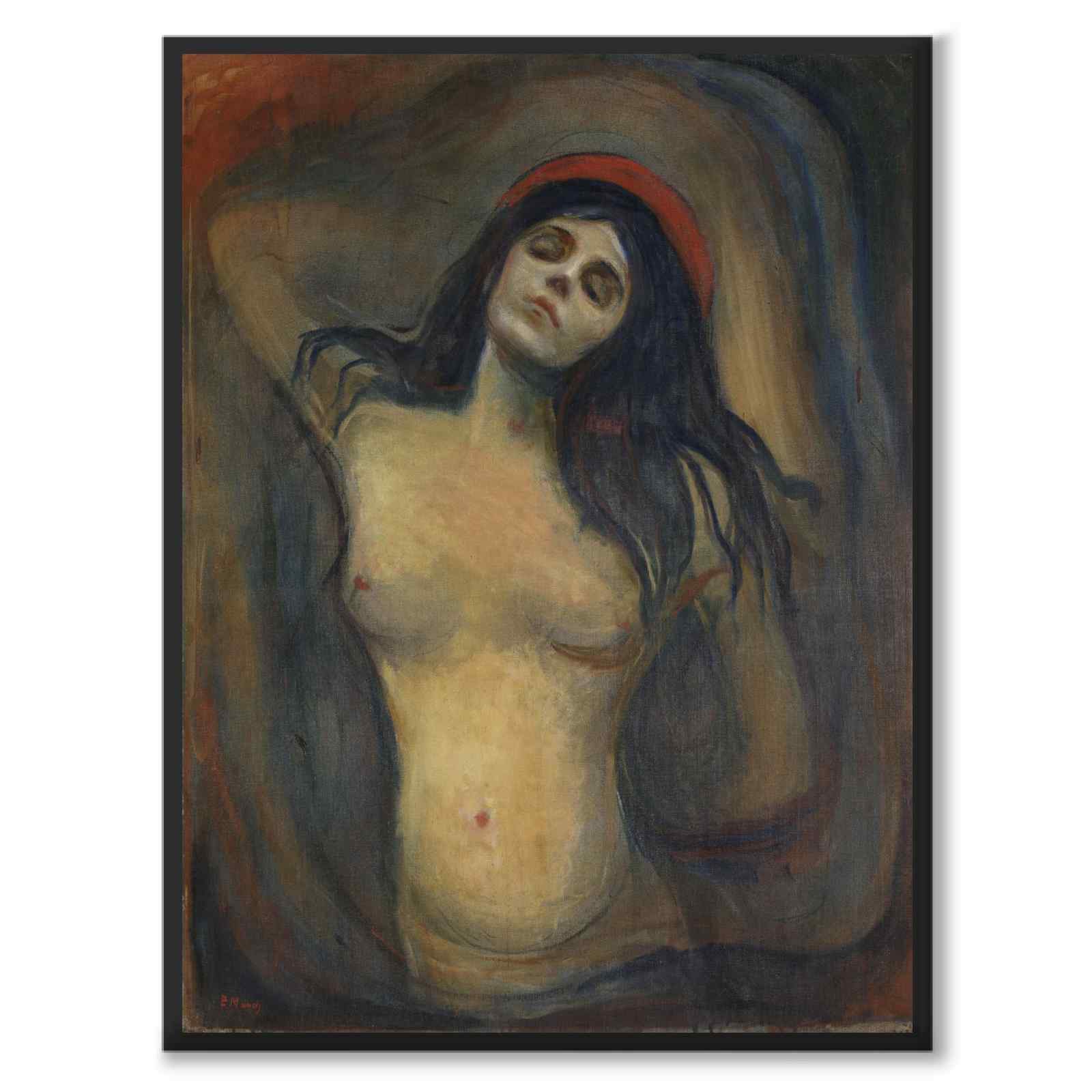 Madonna by Edvard Munch as an art poster from Historly – full image without white border