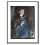 Self-Portrait with Cigarette by Edvard Munch as an art poster from Historly – with white border without title