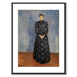 Inger i svart og fiolett av Edvard Munch som konstposter från Historly – med vit kant utan titel