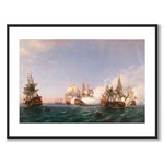 The Ship Öland 1704 as an art poster from Historly – with white border without title