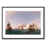 The Ship Öland 1704 as an art poster from Historly – with white border without title