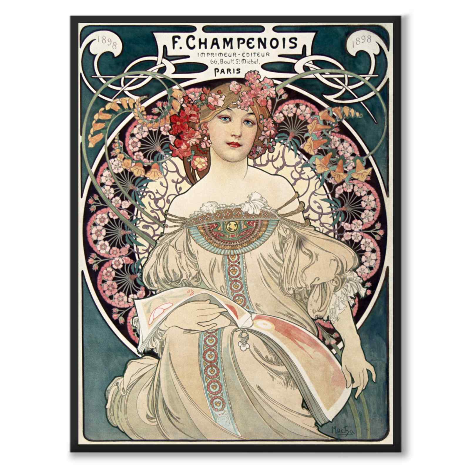 F. Champenois som vintageillustration och poster från Historly – helbild utan vit kant