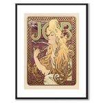 Job as a vintage illustration and poster from Historly – with white border and without title