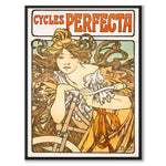 Cycles Perfecta as a vintage illustration and poster from Historly – full image without white border