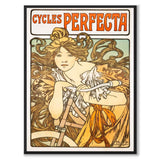 Cycles Perfecta as a vintage illustration and poster from Historly – full image without white border
