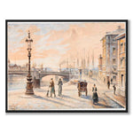 Vasabron and Strömbadet 1891 as an art poster from Historly – full image without white border