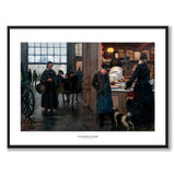 In Hötorghallen 1889 as an art poster from Historly – with white border and title