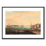 View from Slussen 1840 as an art poster from Historly – with white border without title